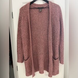 Pink Popcorn Knit Cardigan